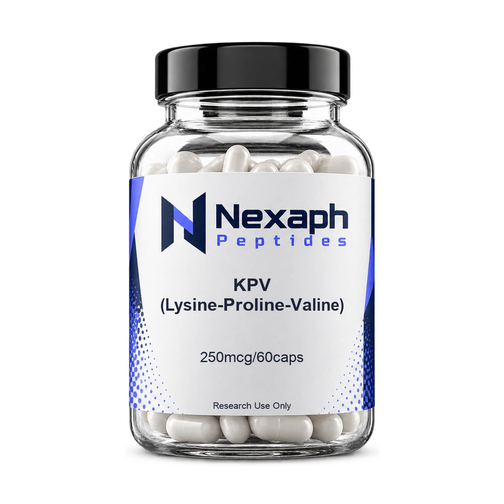 KPV (Lysine-Proline-Valine) 250mcg/60caps — Nexaph Peptides