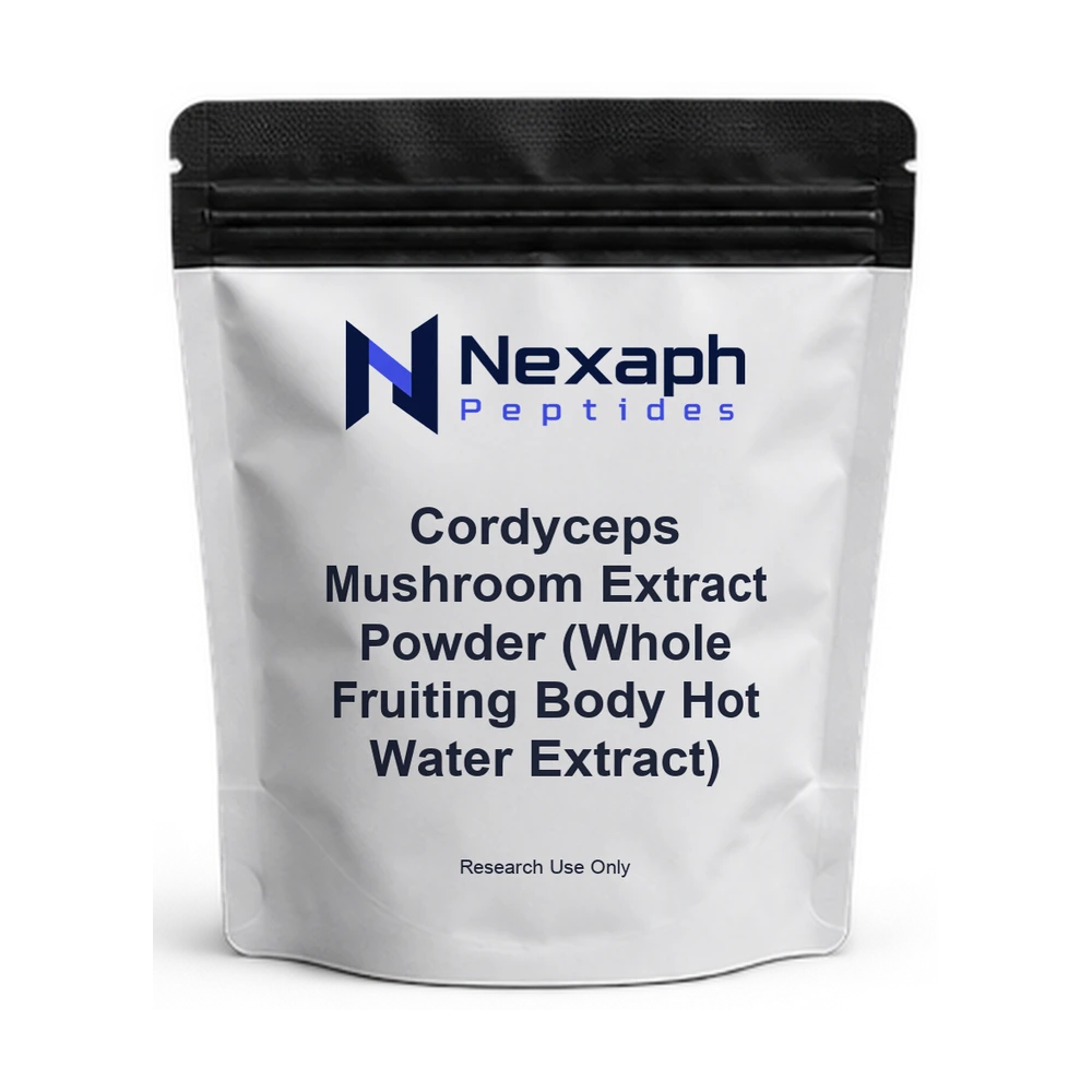Cordyceps Mushroom Extract Powder (Whole Fruiting Body Hot Water Extract) — Nexaph Peptides