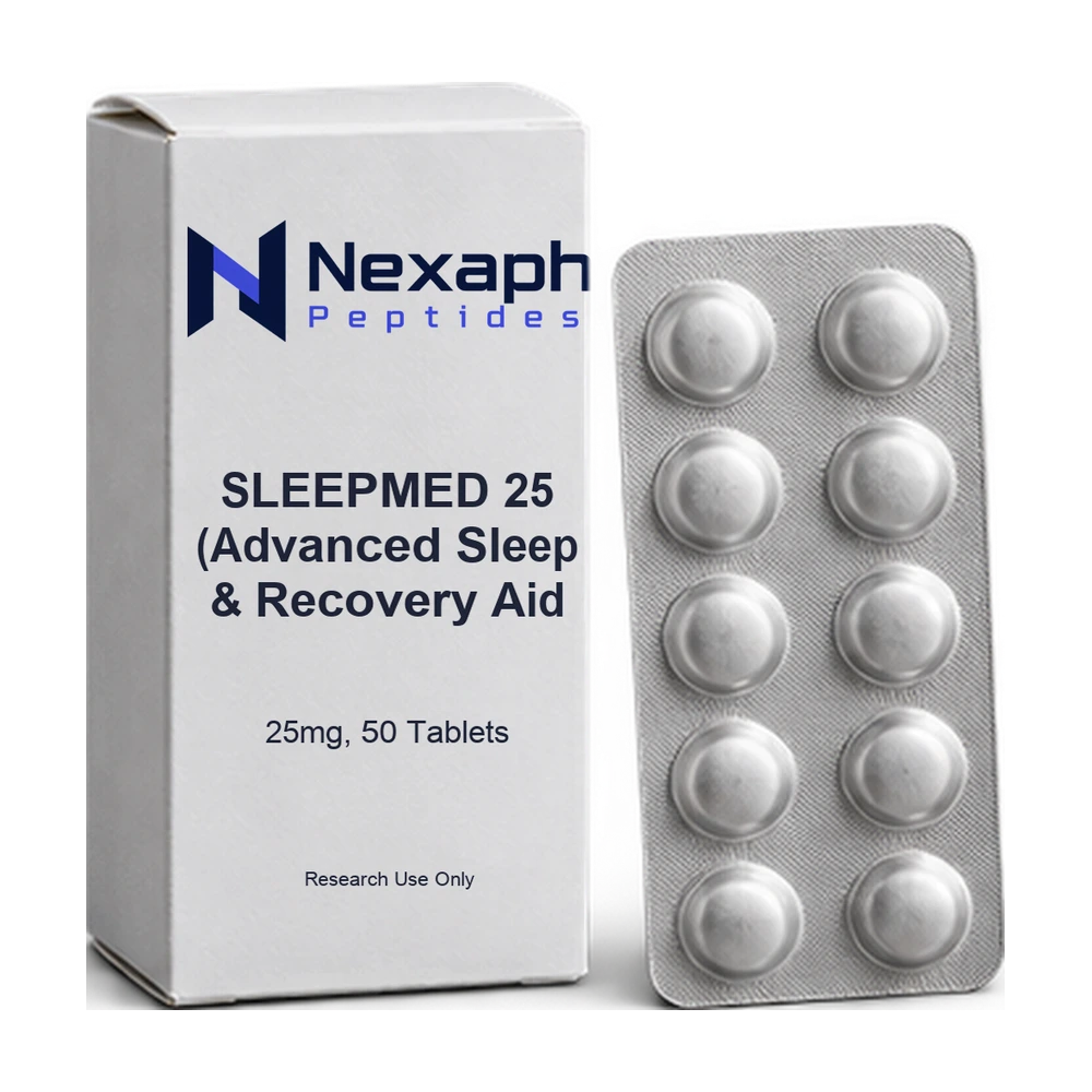 SLEEPMED 25 (Advanced Sleep & Recovery Aid 25mg, 50 Tablets) — Nexaph Peptides