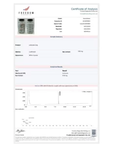 Letrozole (1mg/capsule), 60 Capsules lab report